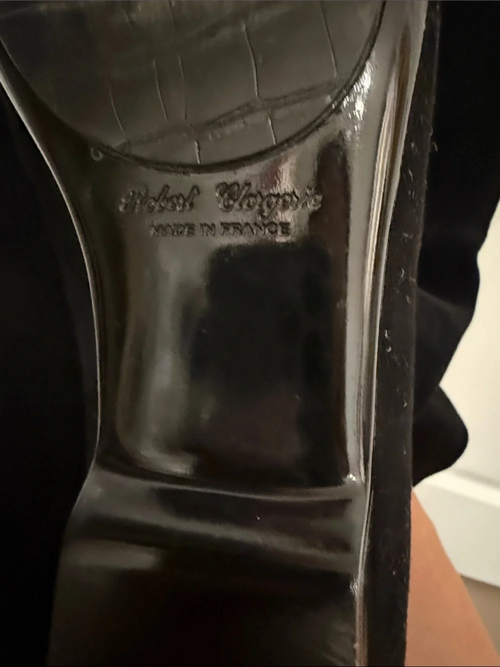 Robert Clergerie Over-the-Knee Black Suede Women's Boots